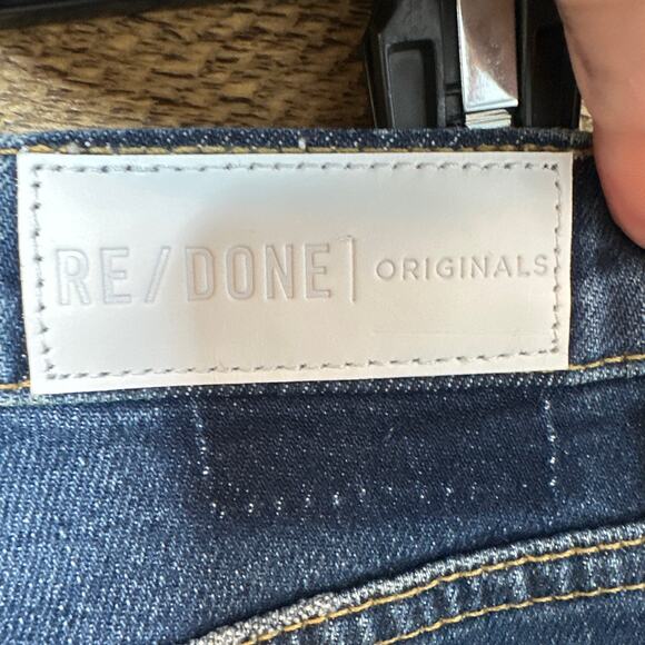 RE/DONE 70's High Rise Ankle Crop Jeans in Midnight Blue Size 26 NWT - Picture 7 of 12